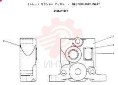 Схема (SK150LC) - MARK IV EXCAVATOR BTW YMU01001 - YMU01500 (1/95-12/99) 2436Z416F1