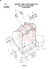 BUCKET ASSY, (50' LONG REACH)