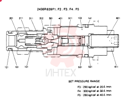 VALVE ASSY, MAIN RELIEF 2436R839F1
