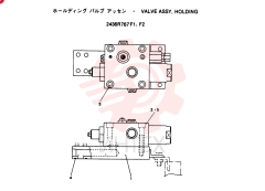 VALVE ASSY, HOLDING, CONSISTS OF THE FOLLOWING PARTS 2436R767F1