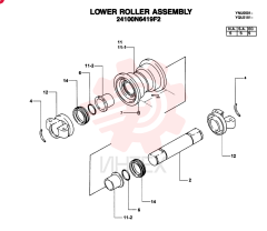 TRACK ROLLER 24100N6419F2