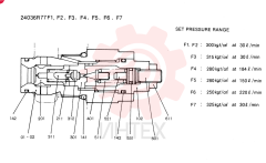 Схема (SK220) - MARK IV EXCAVATOR ASN LQ02101 (1/95-12/00) 24036R77F1