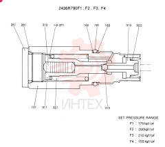 VALVE ASSY CONSISTS OF THE FOLLOWING PARTS 2436R790F1