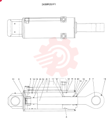 Схема (SK220) - MARK IV EXCAVATOR ASN LQ02101 (1/95-12/00) 2438R251F1