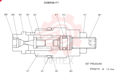 VALVE PRESSURE RELIE 2436R881F1