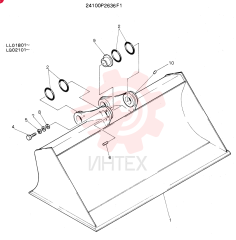 BUCKET ASSY,FINISHING 24100P2636F1
