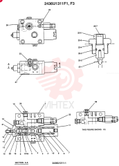 Схема (SK220) - MARK IV EXCAVATOR ASN LQU0101 (1/95-12/00) 2436U1311F1