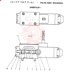 VALVE ASSY, SOLENOID, Remarks: CONSISTS OF THE FOLLOWING PARTS 2436RT53F1