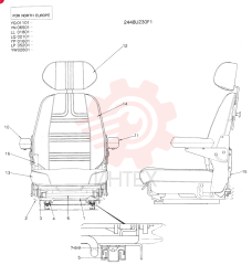 Схема (SK220LC) - MARK IV EXCAVATOR ASN LL01801 (1/95-12/97) 2448U230F1