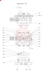 Схема (SK220LC) - MARK IV EXCAVATOR ASN LL01801 (1/95-12/97) 2436U1197F1