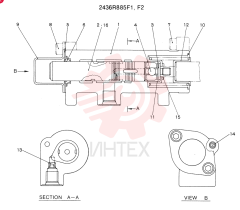 CONVERTER ASSY (TRAVEL) OF THE FOLLOWING PARTS