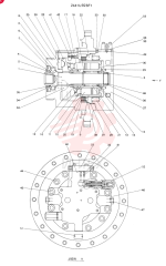 Схема (SK220LC) - MARK IV EXCAVATOR ASN LL01801 (1/95-12/97) 2441U928F1