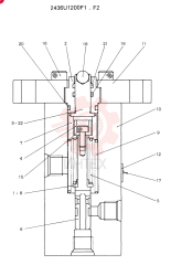 Схема (SK220LC) - MARK IV EXCAVATOR ASN LL01801 (1/95-12/97) 2436U1200F1