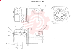 JOINT ASSY,SWIVEL CONSISTS OF THE FOLLOWING PARTS 24100J6649F1