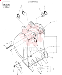 BUCKET ASSEMBLY, 0. 7M³ (0.92CU YD)