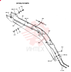 BOOM ASSY,6.02M (NIBBLER & BREAKER  OR BREAKER) (OPTION-N.A.,EC) 24100J15106F4 (1)