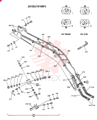 BOOM ASSY., 6.02M (EXTRA & BREAKER) (OPTION -N.A., EQ 24100J15106F3 (1)
