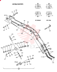BOOM ASSY., 6.02M(E&BW/BOOM&ARM SAFETY)(OPTION - N.A., EC) 24100J15272F3 (1)