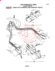 LOW HYDRAULIC LINES (OPTIONAL - EC) (HEAVY DUTY NARROW LONG CRAWLER - HDNLC) 24100J17337F2