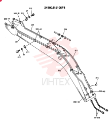BOOM ASSY., 6.02M (NIBBLER AND BREAKER OR BREAKER) (OPTION-N.A., EC) 24100J15106F4 (1)