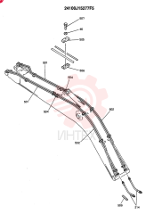 BOOM ASSY. 6.02M (EXTRA/BOOM SAFETY) (OPTION - N.A., EC) 24100J15277F5 (1)