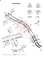 BOOM ASSY., 6.02M (E AND B W/BOOM AND ARM SAFETY) (OPTION - N.A., EC) 24100J15272F3 (2)
