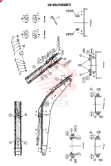 BOOM/ARM SAFETY (NO ATTACHMENT), F1: F1 24100J19598F1 (3)