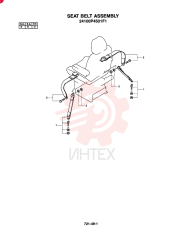 SEAT BELT ASSY. (STD. - N.A.) 24100P4501F1