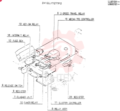 Схема (SK250) - MARK IV EXCAVATOR ASN LQU0101 (NA) (1/98-12/04) 24100J17277F2 (1)