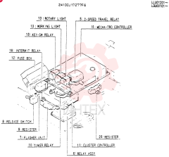 Схема (SK250) - MARK IV EXCAVATOR ASN LQU0101 (NA) (1/98-12/04) 24100J17277F6 (1)