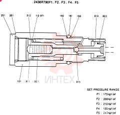 VALVE ASSY CONSISTS OF THE FOLLOWING PARTS 2436R790F1