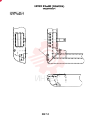 REWORK, UPPER FRAME (LEFT LOWER MIRROR MOUNT), Remarks: SEE PAGE 059-50