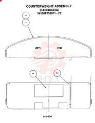 COUNTERWEIGHT ASSEMBLY - STANDARD (FAB), F1: F1