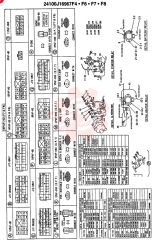 WIRING ASSY, ELECTRIC (N.A., S.A.,), F4: F4, Remarks: 1/1/97~2/9/98 24100J16967F4 (2)