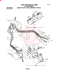 LOW HYDRAULIC LINES (OPTIONAL) (HEAVY DUTY LONG CRAWLER - HDLC) 24100J14300F3