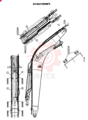 BOOM/ARM SAFETY (NO ATTACHMENT), F1: F1 24100J19598F1 (2)