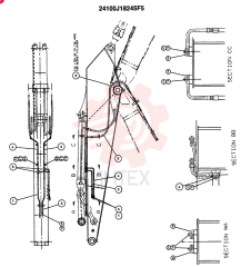 ARM, 3.4M, (11FT 2in) (OPTION-N.A.) 24100J18245F1 (3)