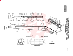 BOOM ASSY., 9.9M LONG REACH BOOM (OPTIONAL - N.A.) 24100J19980F1 (2)