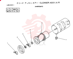 AIR CLEANER 2446R254F2