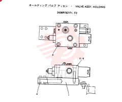 VALVE ASSY, HOLDING, CONSISTS OF THE FOLLOWING PARTS 2436R767F1
