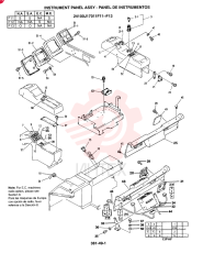 PANEL ASSY, INST. (Without Radio) 24100J17011F11