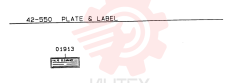 PLATE VALVE CLEARANCE CAUTION, 6D221  9107.1, Serial Range: -9308.3