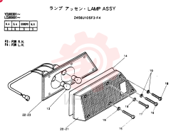 LIGHT,RH, 24V, 25W 2456U105F3