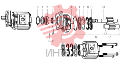 Насос шестерёнчатый JHP2032 (370101)