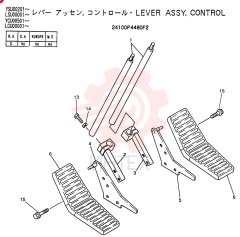 LEVER ASSY, CONTROL 24100P4480F2