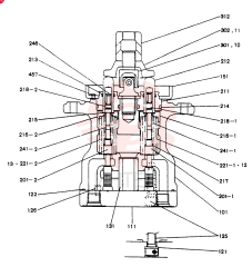 Схема (SK60) - MARK IV EXCAVATOR BTW LE17596 - LE17700 (1/95-12/03) 2436U1277F1