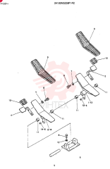 PEDAL ASSY, Serial Range: YP1001-YP1240