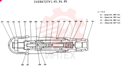 VALVE ASSY, RELIEF CONSISTS OF THE  FOLLOWING PARTS 2436R727F1, F3-F5
