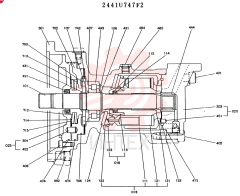 Схема (MD140BLC) - EXCAVATOR BTW YP1001 - YP1281 (1/80-12/06) 2441U747F2