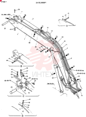 BOOM ASSY, 4.6M 24100J6655F1 (1)